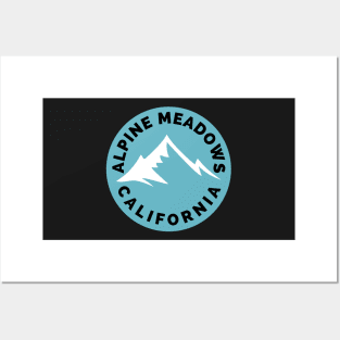 Alpine Meadows Ski Snowboard Mountain California Yosemite - Travel Posters and Art